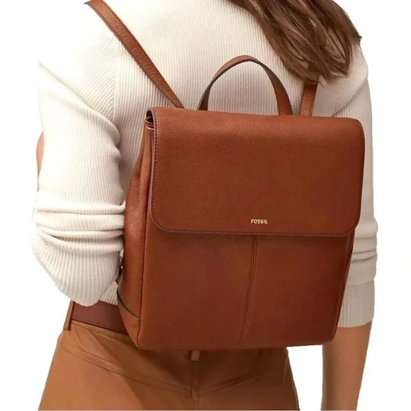 Fossil Claire Leather Backpack NWT - Picture 3 of 6